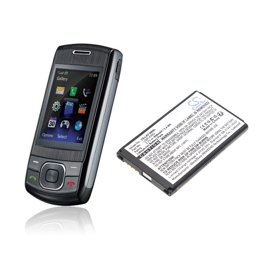 Baterie do telefonów komórkowych LG CS-LKF390SL