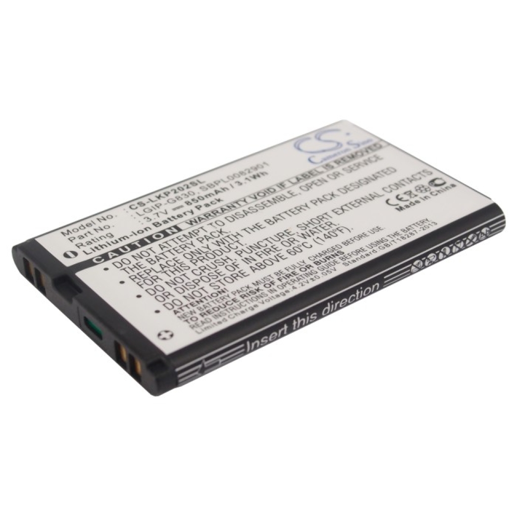 Baterie do telefonów komórkowych LG KP202