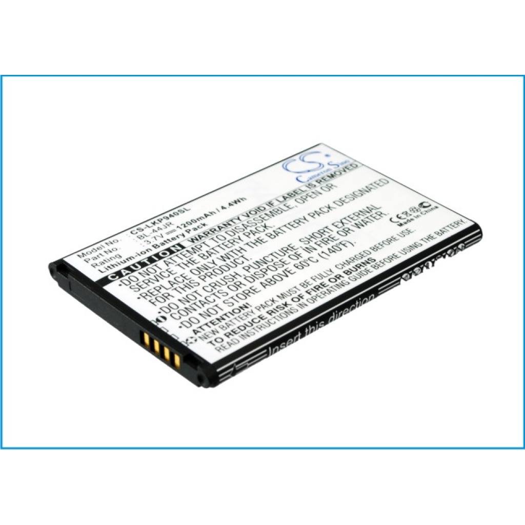 Baterie do telefonów komórkowych LG SU540
