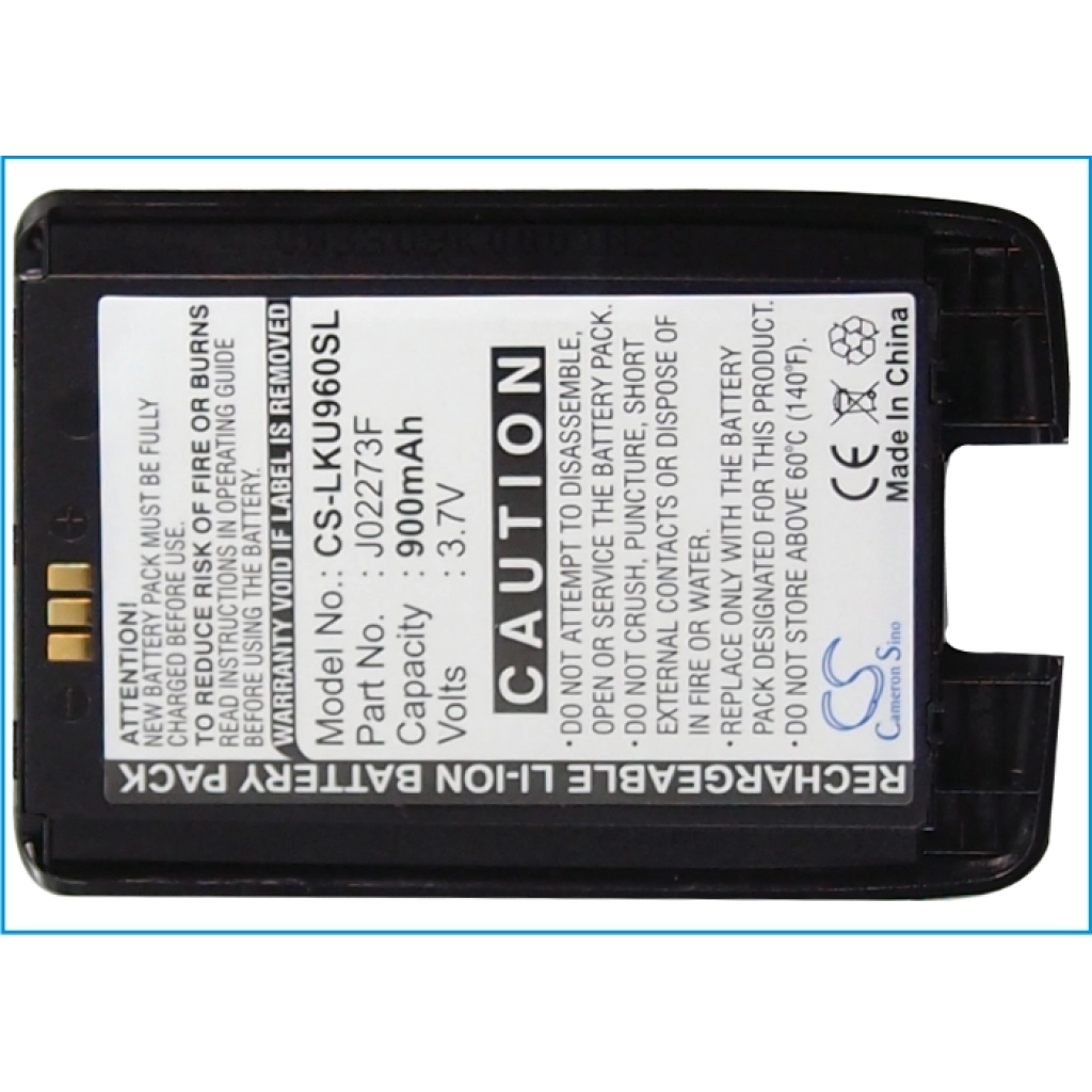 Baterie do telefonów komórkowych LG CS-LKU960SL