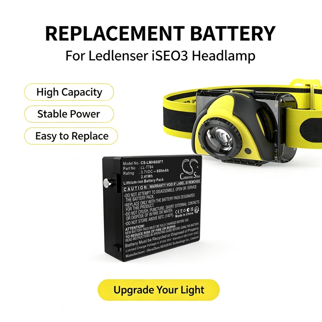 Bateria kompatybilny z Ledlenser CS-LMH600FT