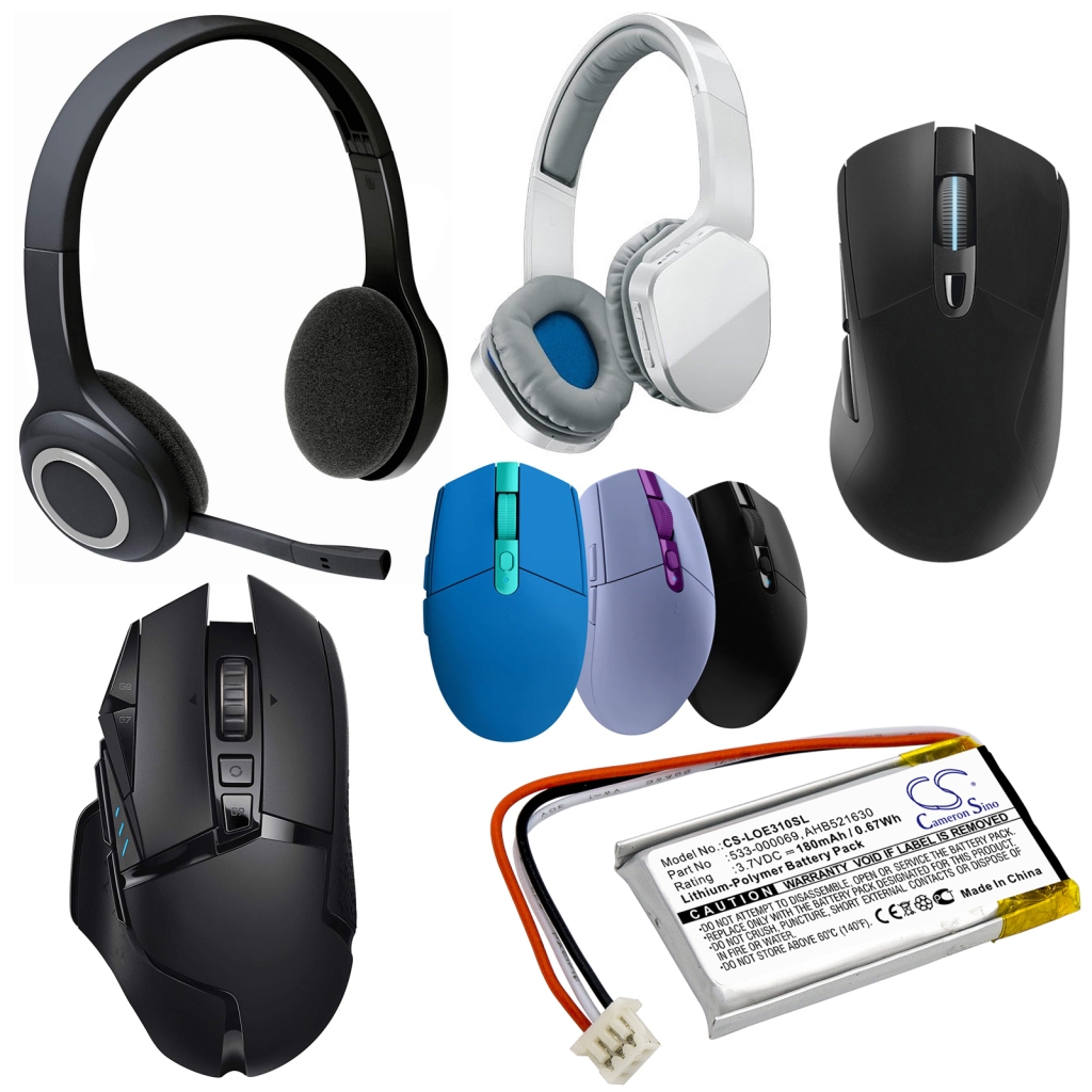 Baterie do bezprzewodowych słuchawek i zestawów słuchawkowych Logitech CS-LOE310SL