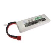 Battery compatibleWith RC hobby batteries