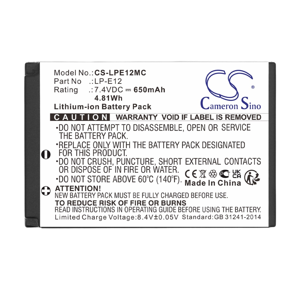 Battery for Canon EOS M