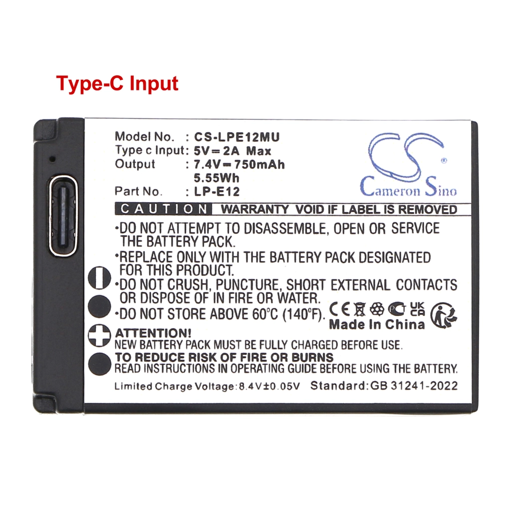 Camera Battery Canon EOS-M10