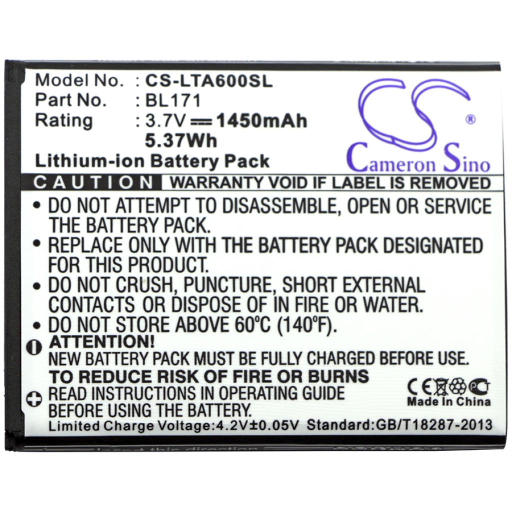 Mobile Phone Battery Lenovo A65