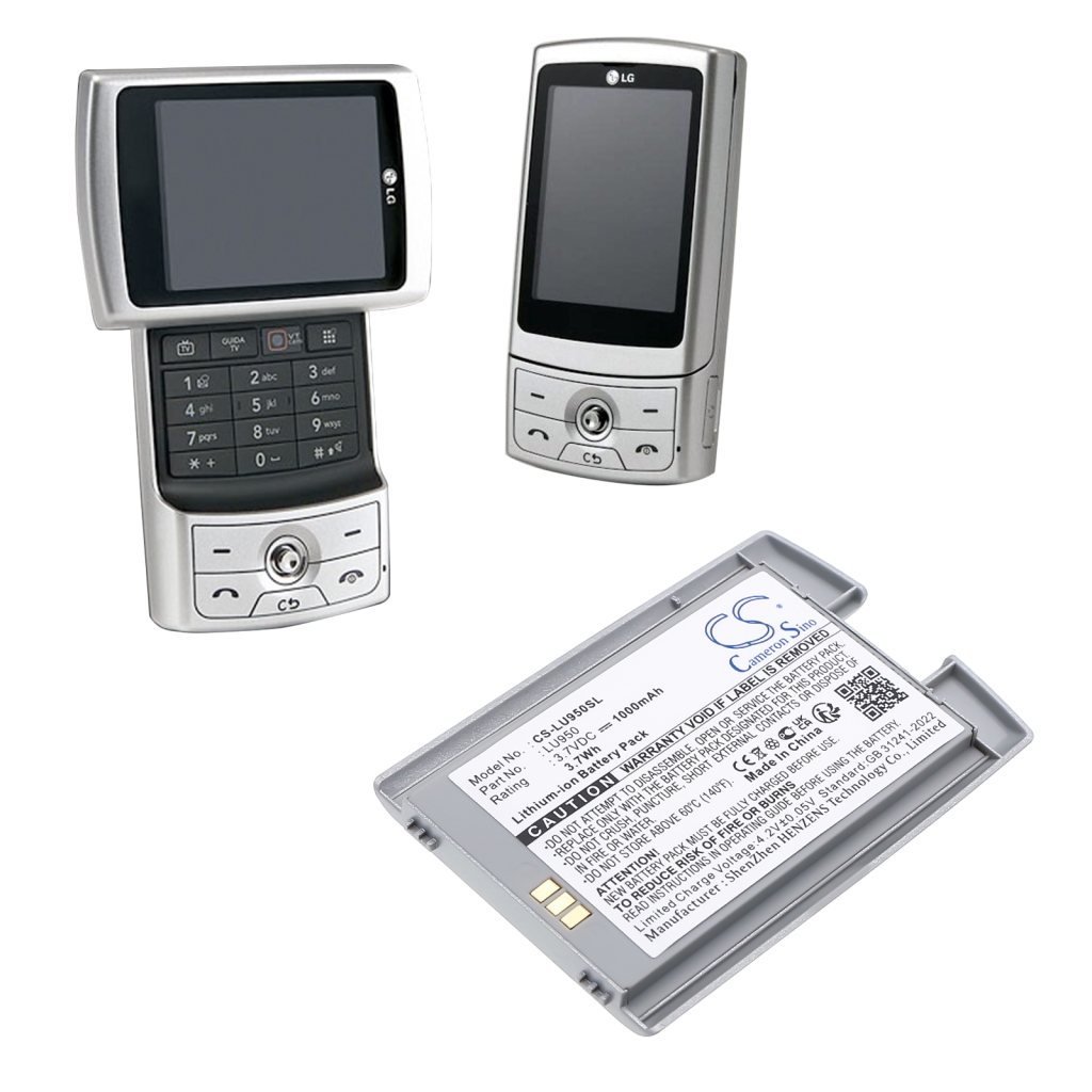 Baterie do telefonów komórkowych LG CS-LU950SL