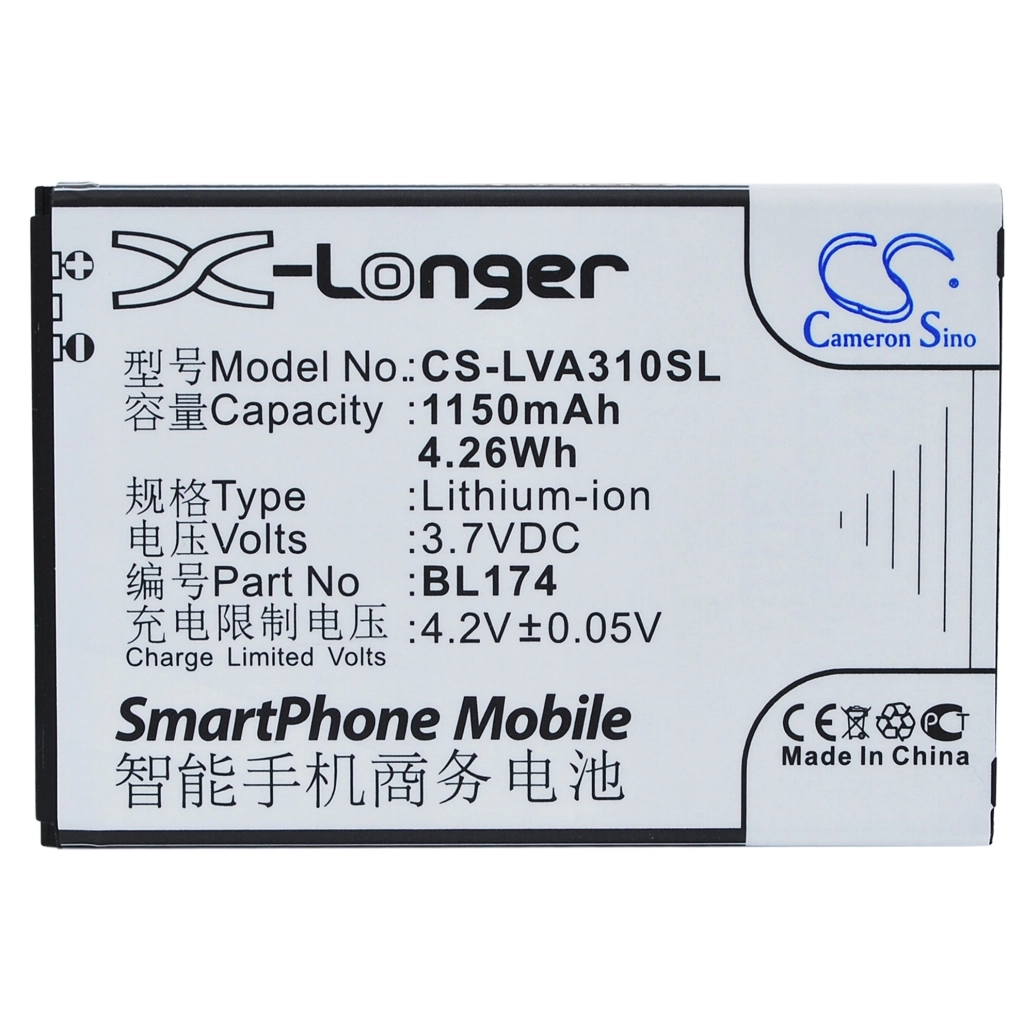 Baterie do telefonów komórkowych Lenovo CS-LVA310SL
