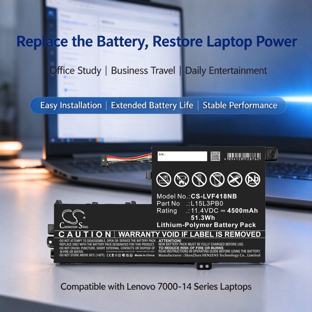Baterie kompatybilny z Lenovo IdeaPad 320S-14IKBR 320S-14IKBR(81BN) 320S-14IKBR(81BN004PGE) CS-LVF418NB