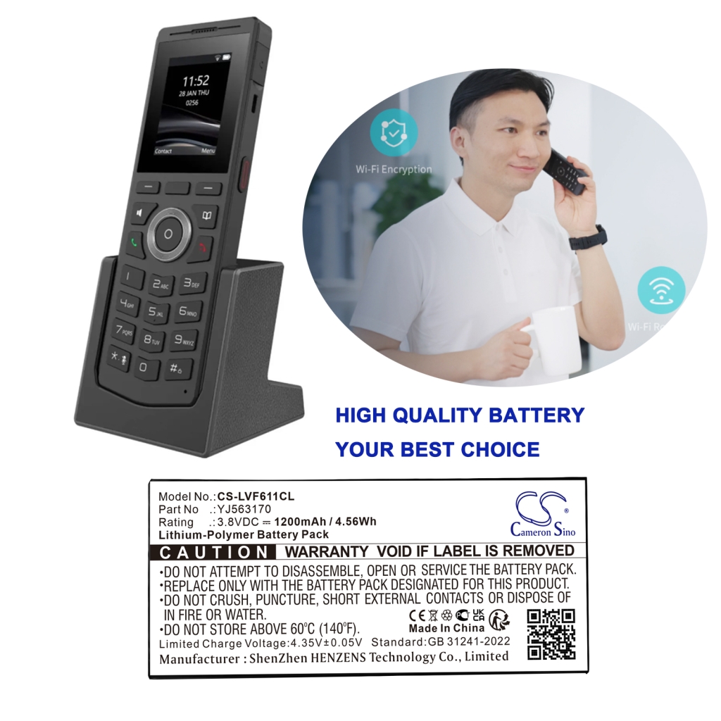 Baterie do telefonów bezprzewodowych Linkvil CS-LVF611CL