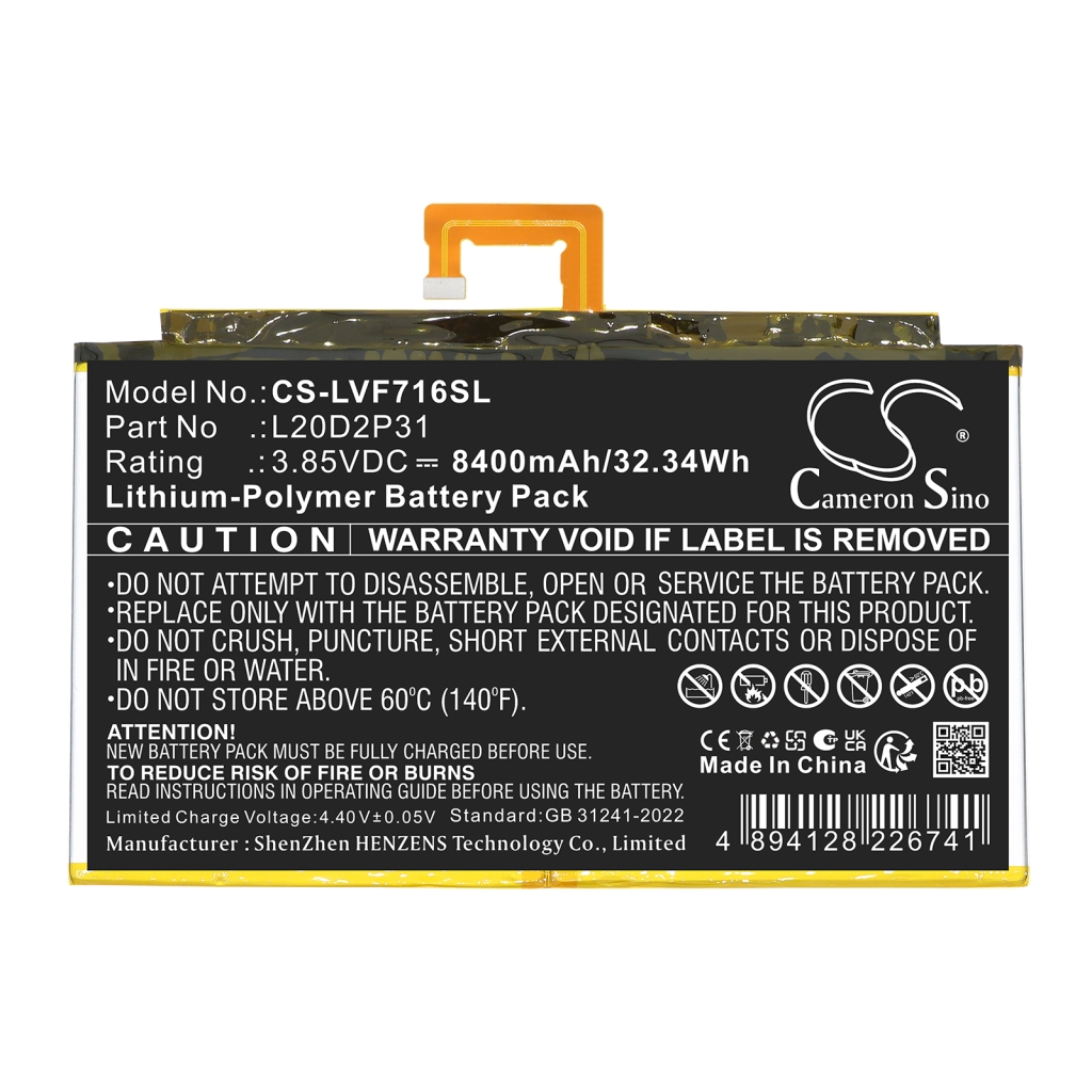Battery compatible with Lenovo CS-LVF716SL