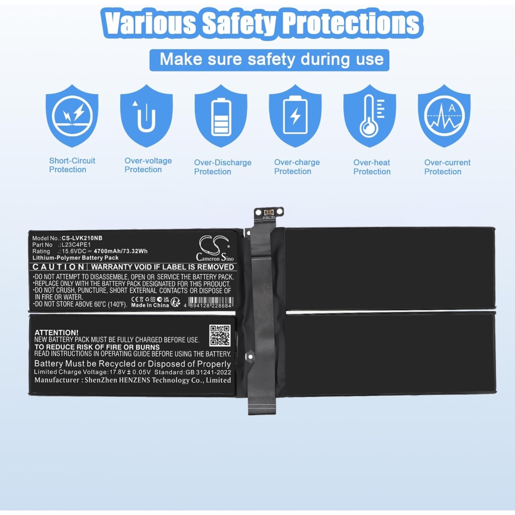 Bateria kompatybilny z Lenovo CS-LVK210NB