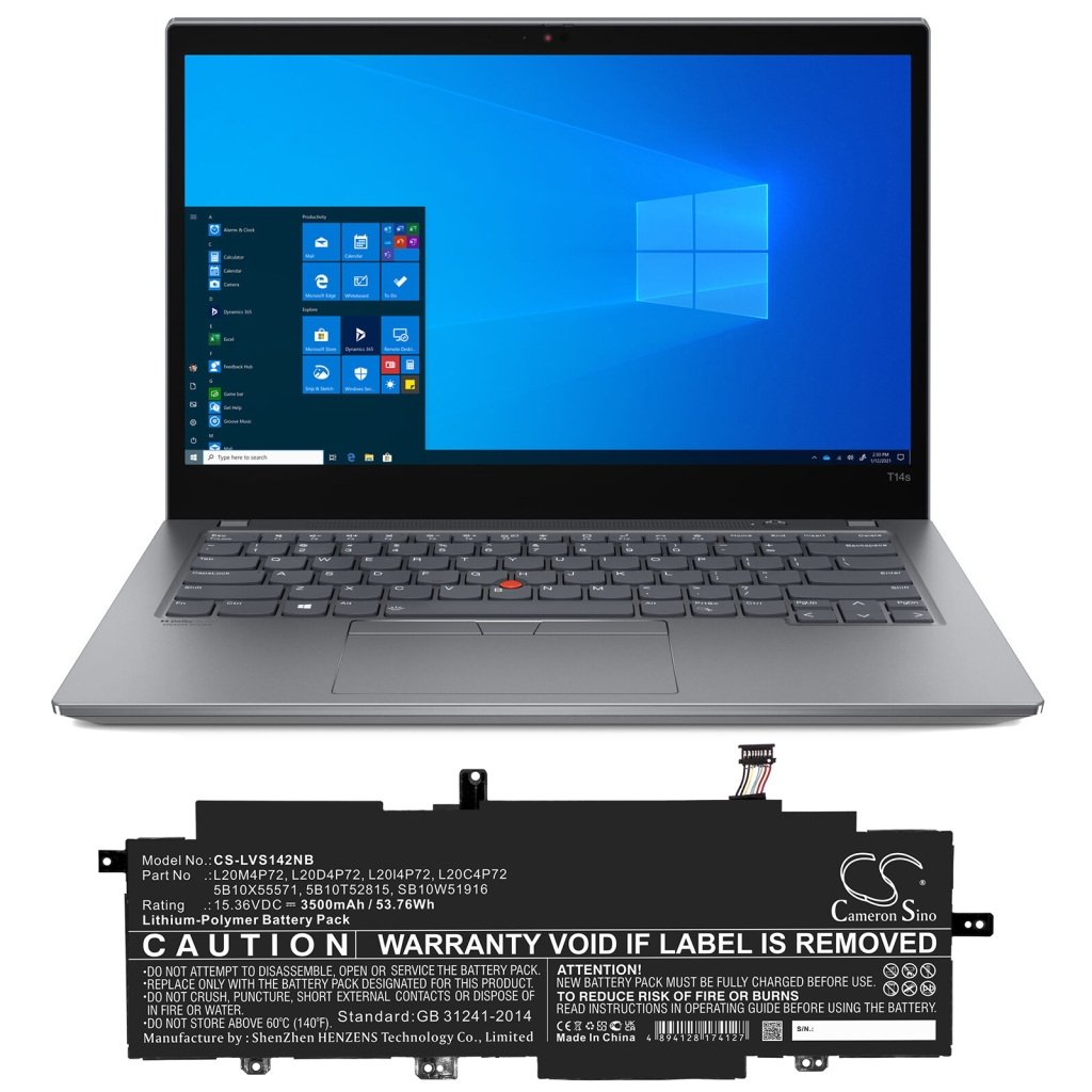 Bateria do notebooków Lenovo CS-LVS142NB