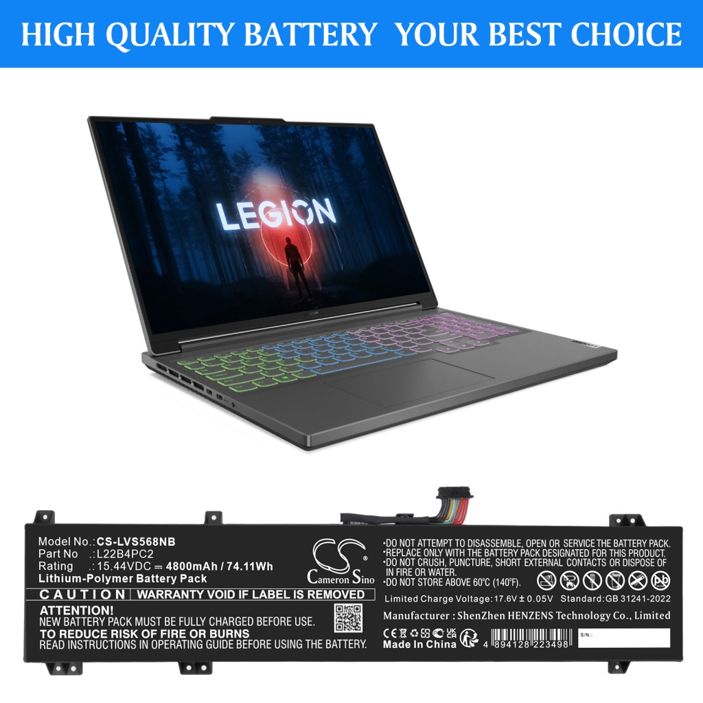 Notebook battery Lenovo CS-LVS568NB