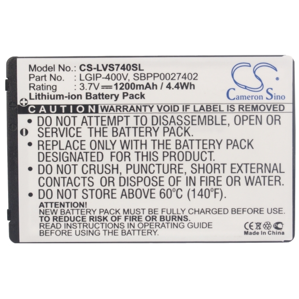Bateria kompatybilny z LG Verizon CS-LVS740SL