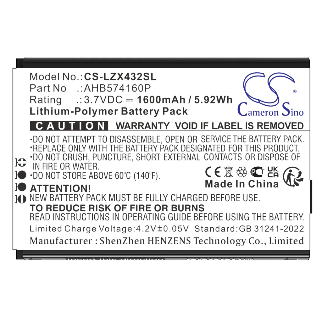 Equipment Battery Launch CS-LZX432SL