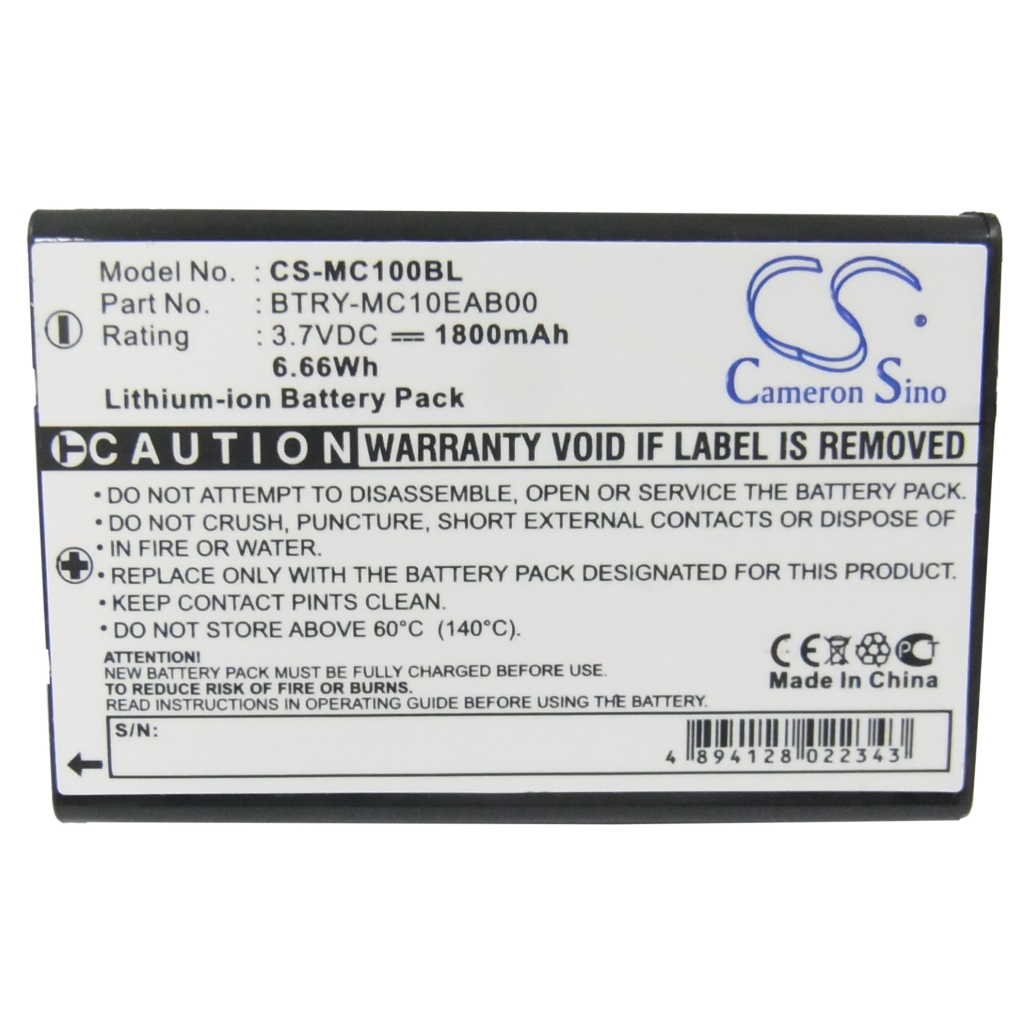 BarCode, Scanner Battery Symbol MC1000-KU0LF2K000R-KIT