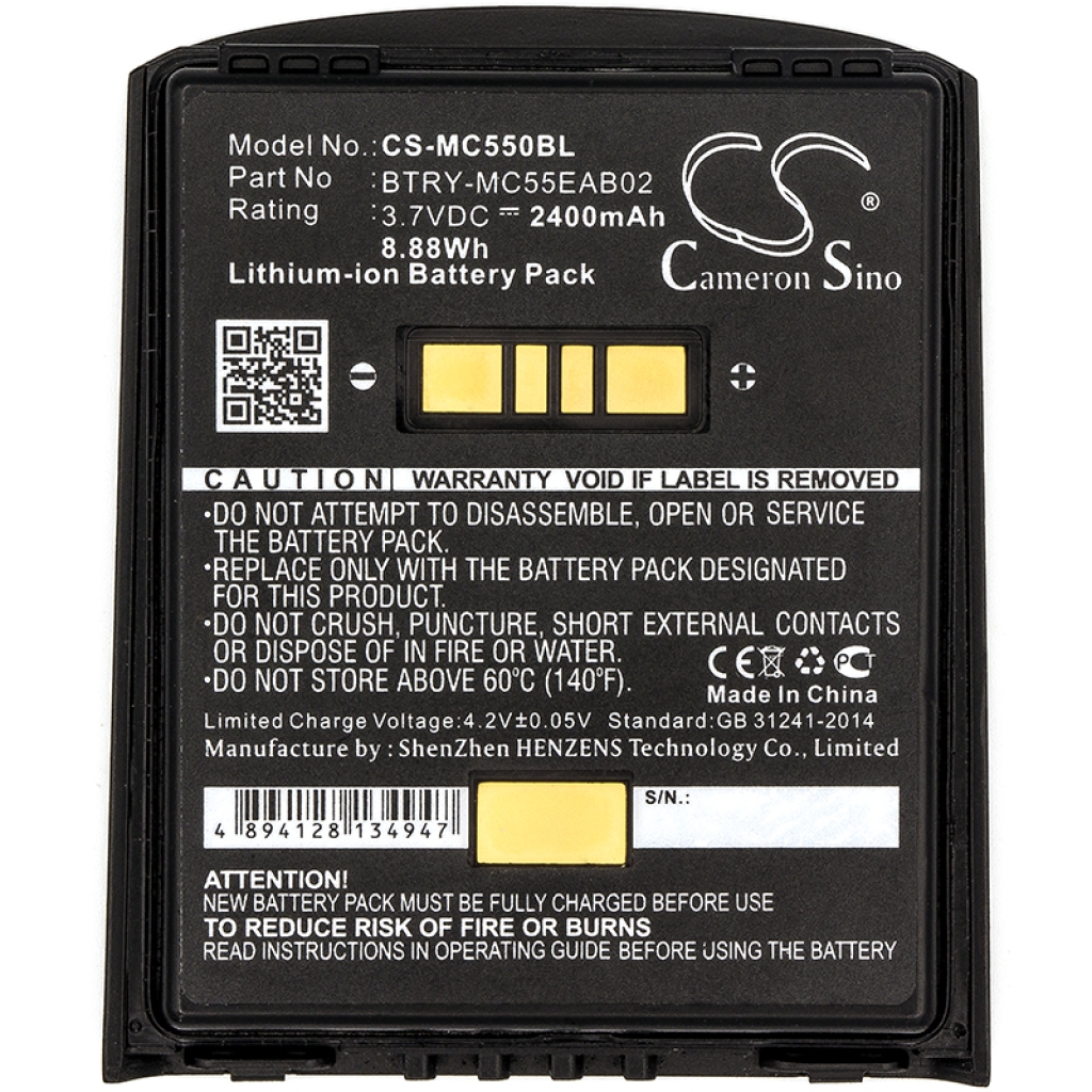 Baterie do skanera Symbol CS-MC550BL