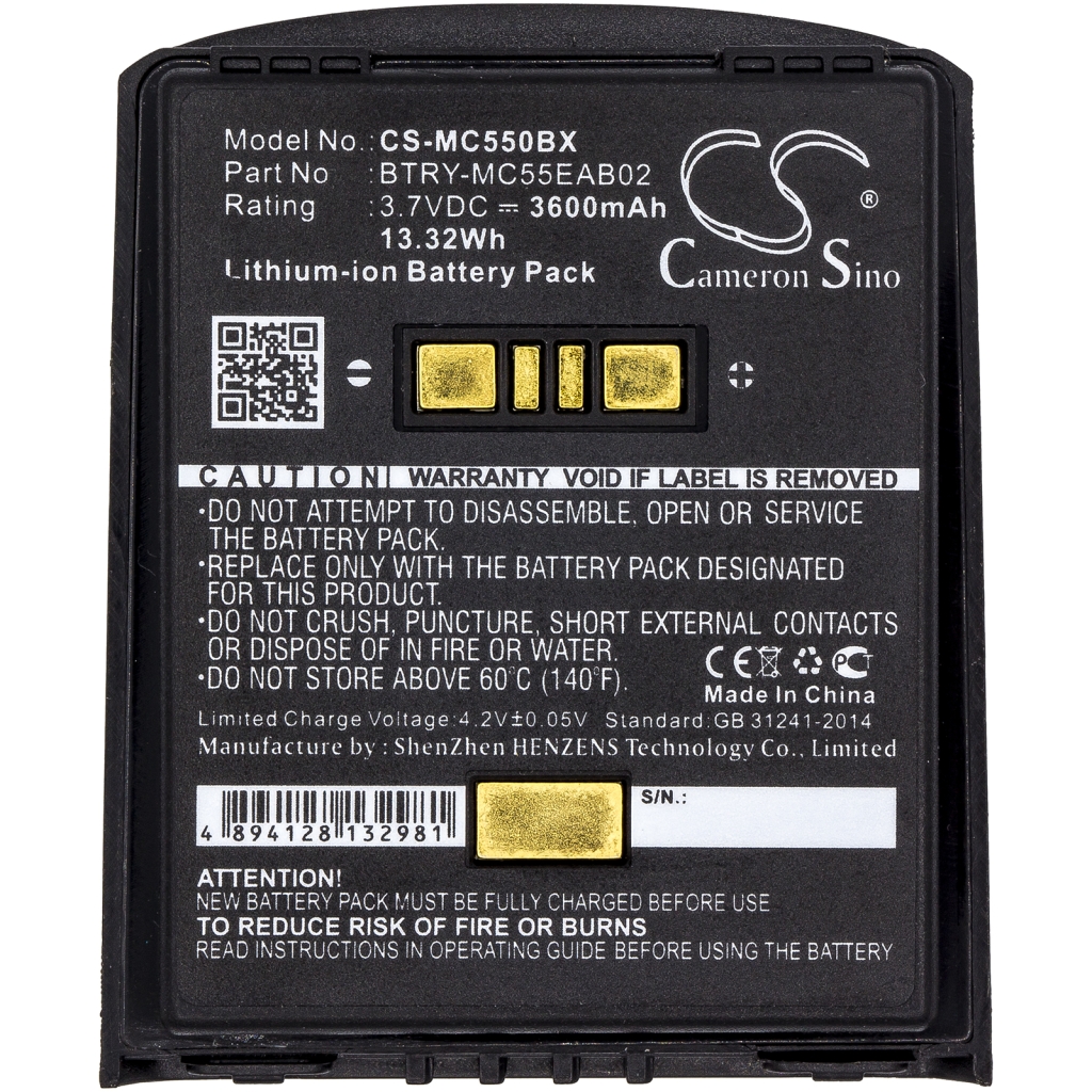 Baterie do skanera Symbol CS-MC550BX