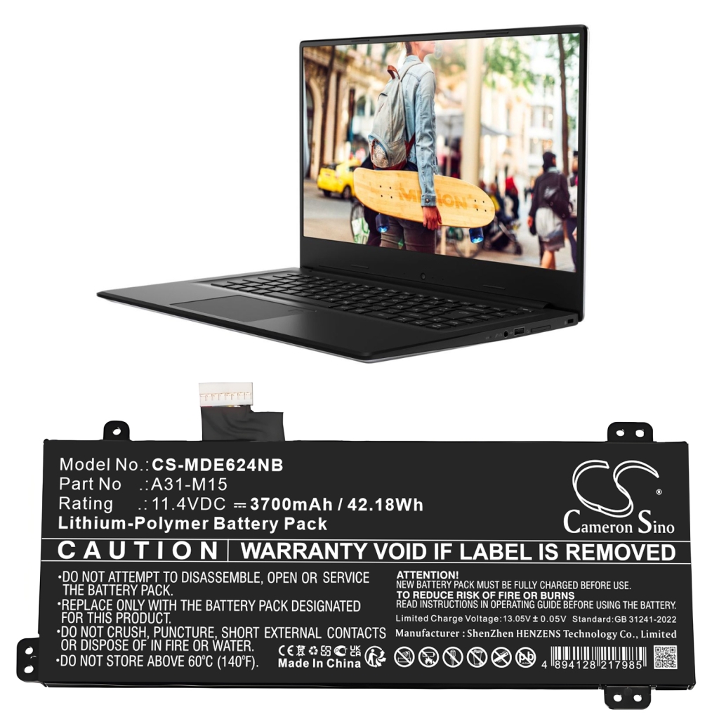 Notebook battery Medion CS-MDE624NB