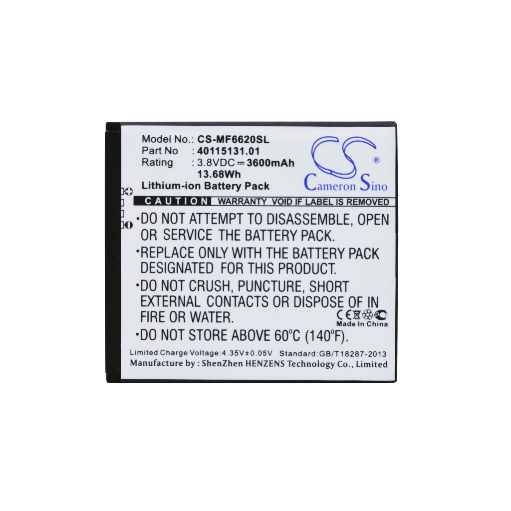 Battery Replaces 40115131.01