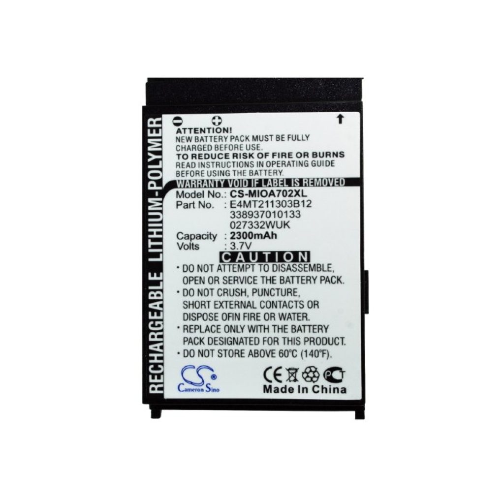 Bateria kompatybilny z Mitac CS-MIOA702XL