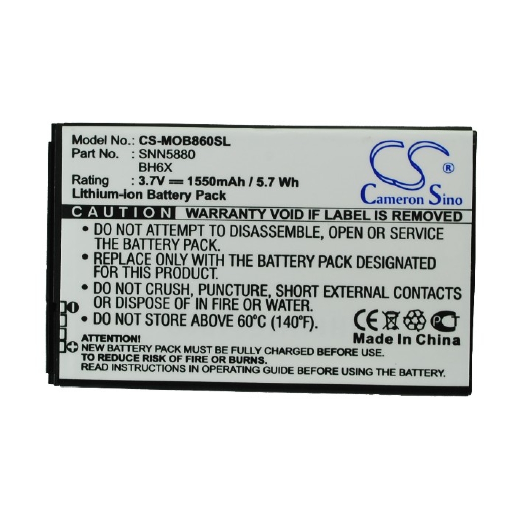 Baterie do telefonów komórkowych Motorola MB860
