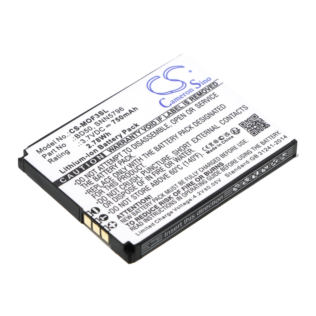 Baterie do telefonów komórkowych Motorola CS-MOF3SL
