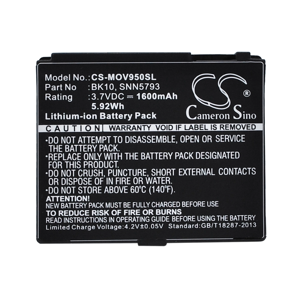 Baterie do telefonów komórkowych Motorola CS-MOV950SL