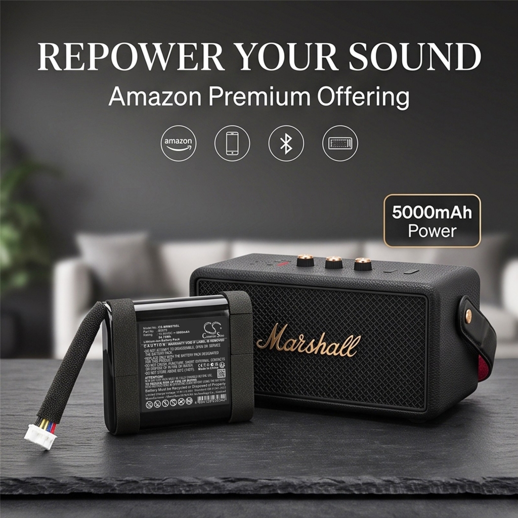 Battery compatible with Marshall
