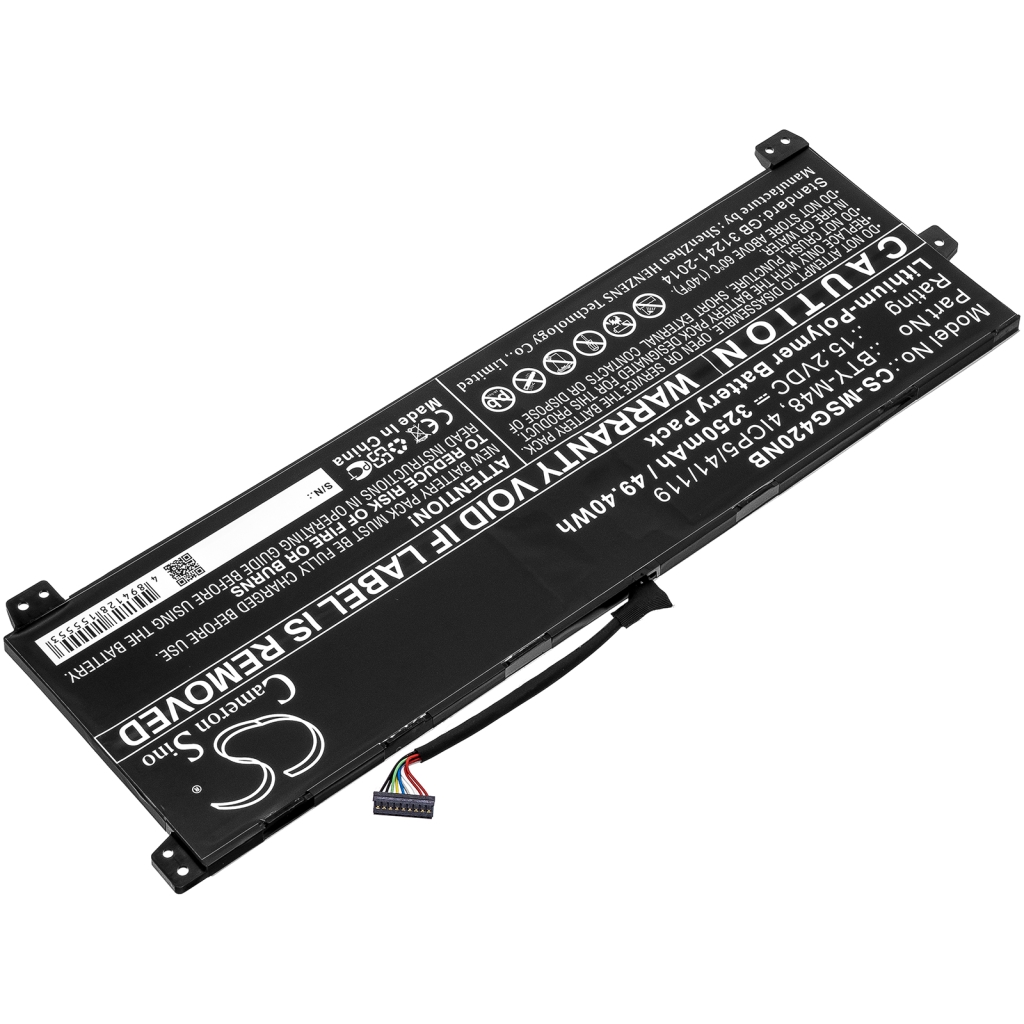 Notebook battery MSI CS-MSG420NB