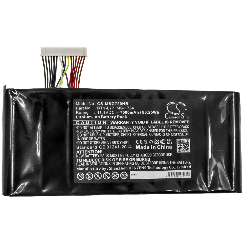 Bateria do notebooków MSI CS-MSG720NB