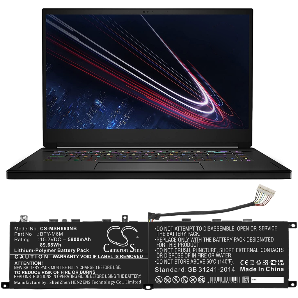 Bateria do notebooków MSI CS-MSH660NB