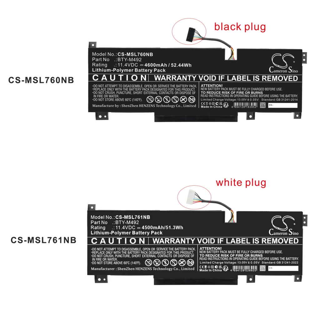 Battery for MSI Katana GF76 12UD-009TH