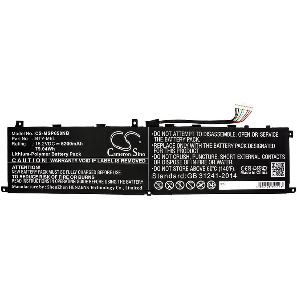 Bateria do notebooków MSI CS-MSP650NB