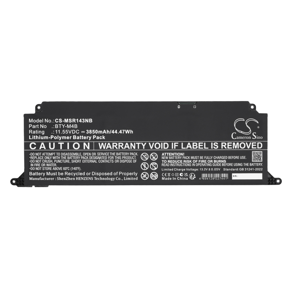Bateria kompatybilny z MSI CS-MSR143NB