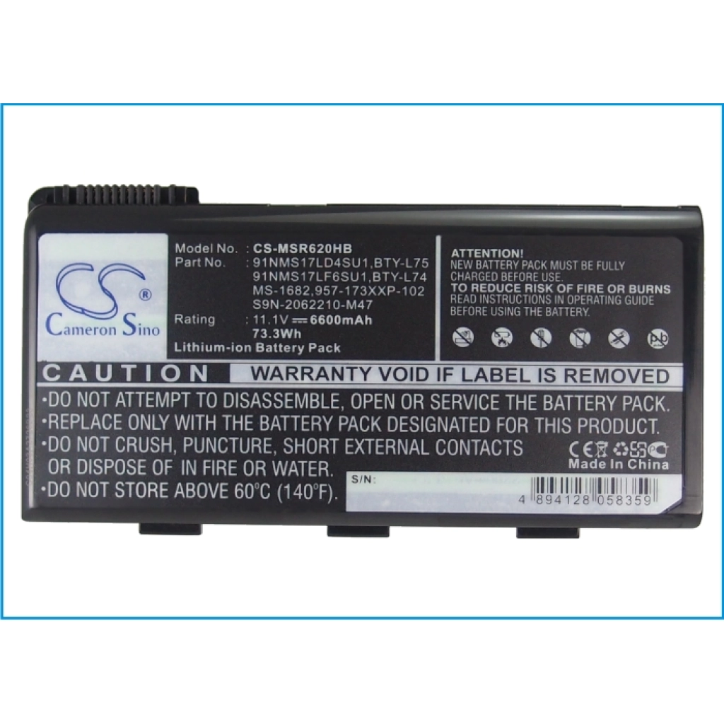 Notebook battery MSI CX500-490L