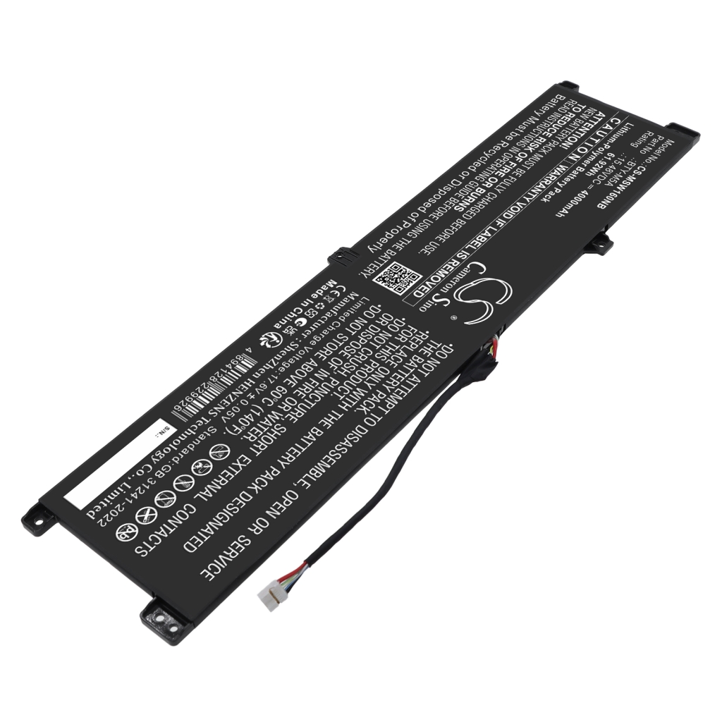 Bateria kompatybilny z MSI CS-MSW160NB