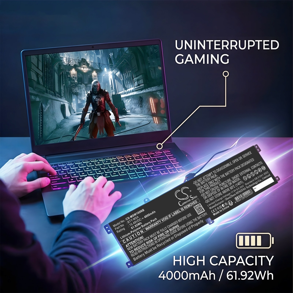 Bateria kompatybilny z MSI CS-MSW160NB