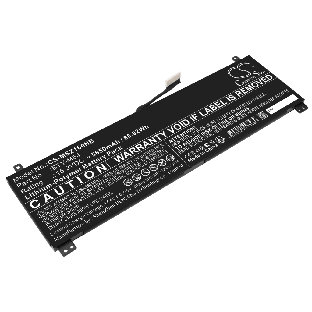 Bateria do notebooków MSI CS-MSZ160NB