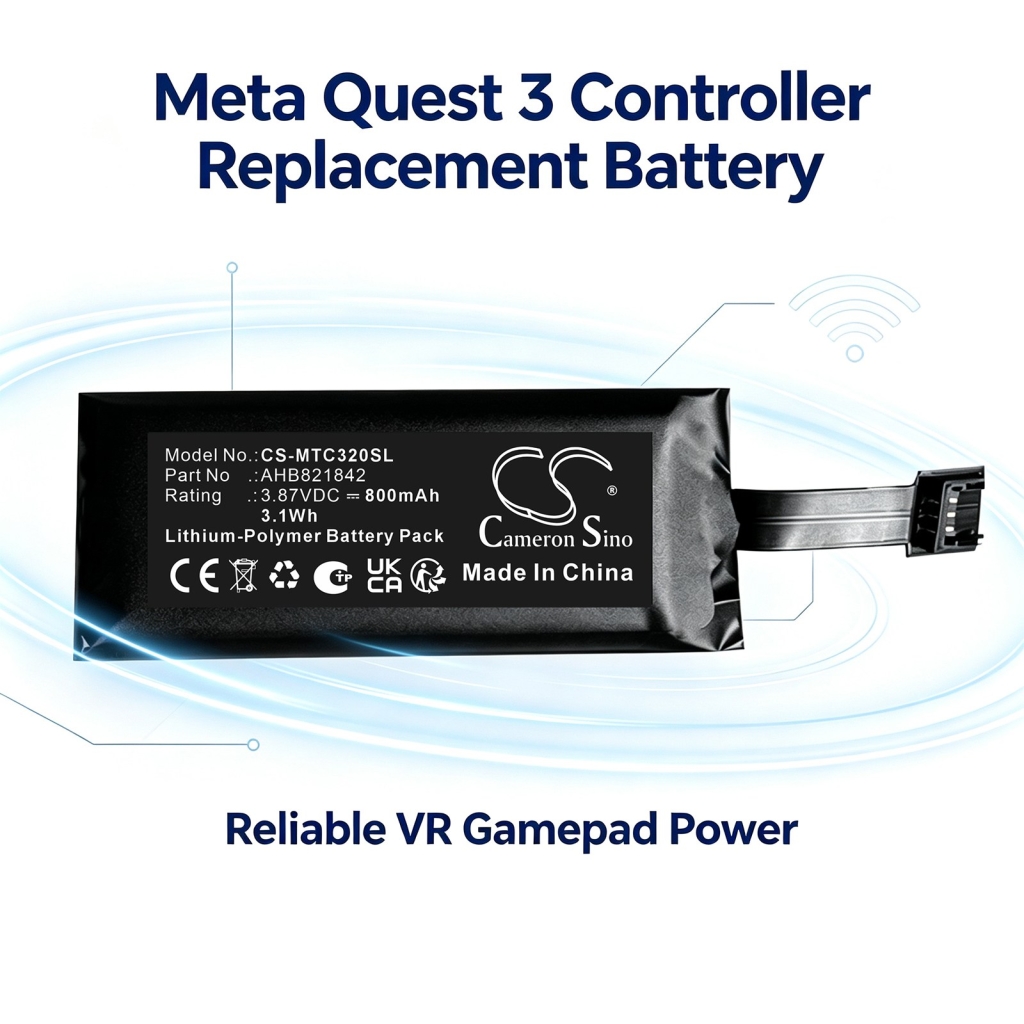 Baterie kompatybilny z Meta Quest 3 Game Controller 3S Game Controller Touch Plus Controller CS-MTC320SL