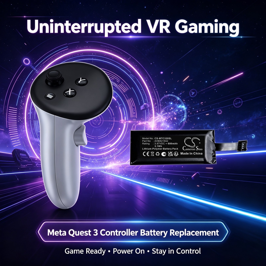 Baterie kompatybilny z Meta Quest 3 Game Controller 3S Game Controller Touch Plus Controller CS-MTC320SL