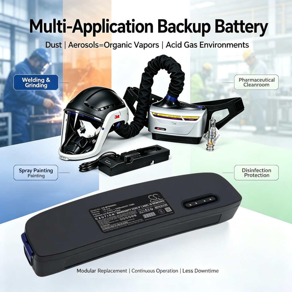 Baterie kompatybilny z 3M TR-600 Powered Air Purifying Respirator CS-MTR600SL