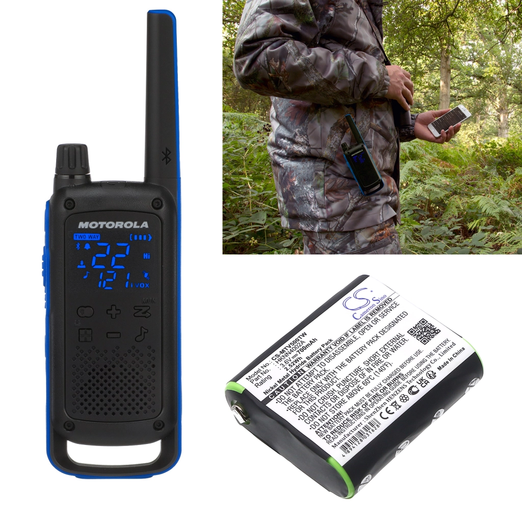 Two-Way Radio Battery Motorola T9550XLRCAMO