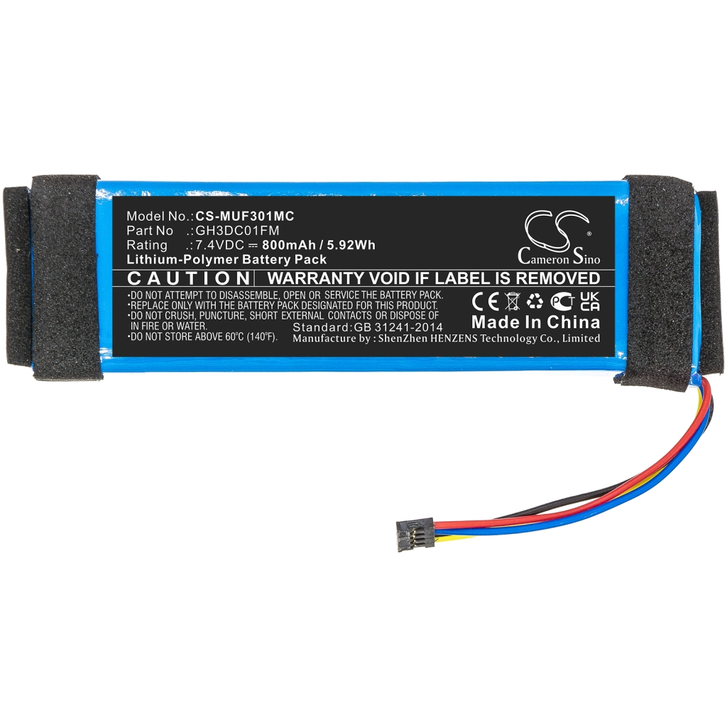 Compatible battery replacement for Xiaomi GH3DC01FM