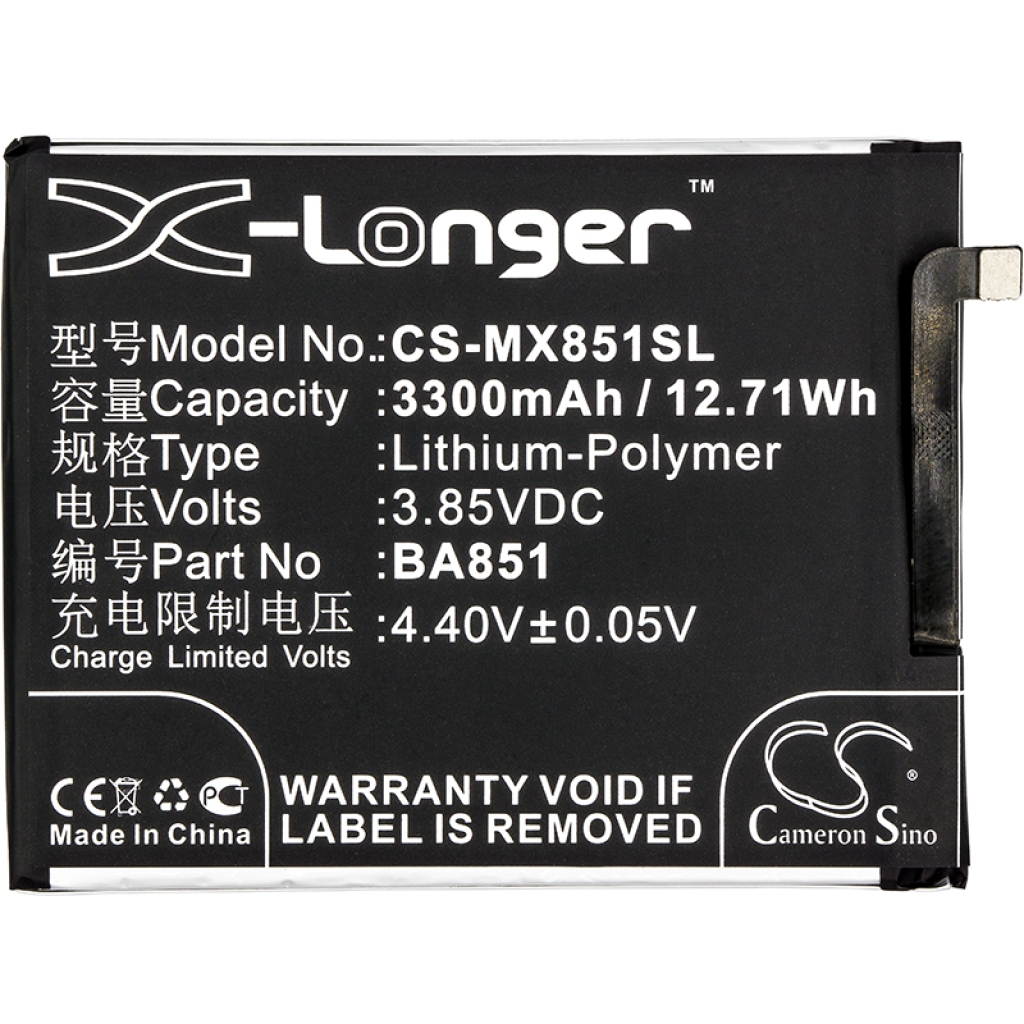 Bateria kompatybilny z MeiZu CS-MX851SL