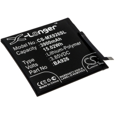Compatible battery replacement for MeiZu BA926