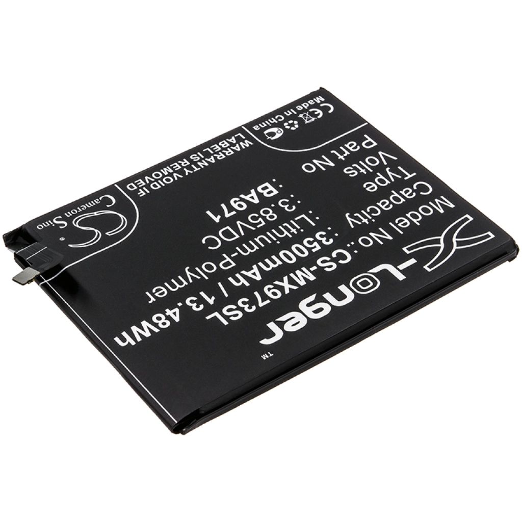 Compatible battery replacement for MeiZu BA971