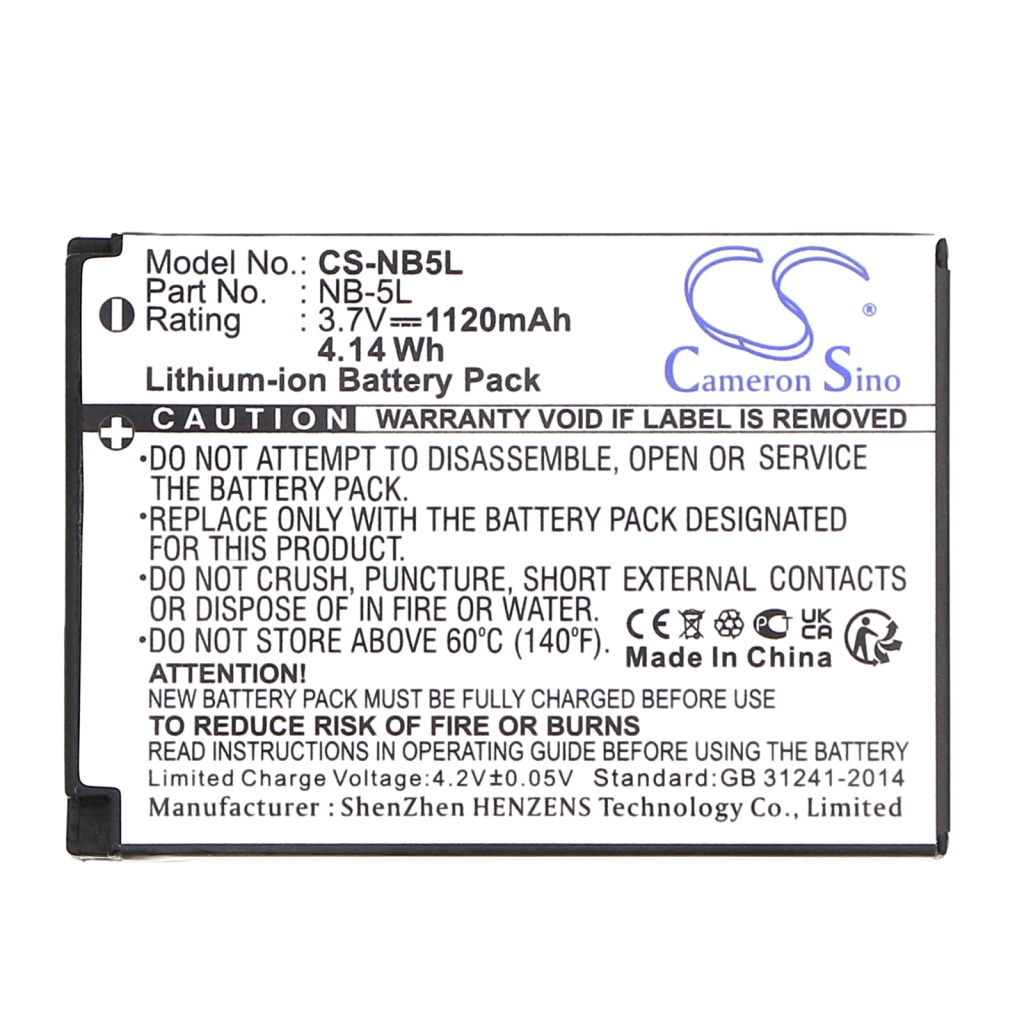Camera Battery Canon PowerShot S100