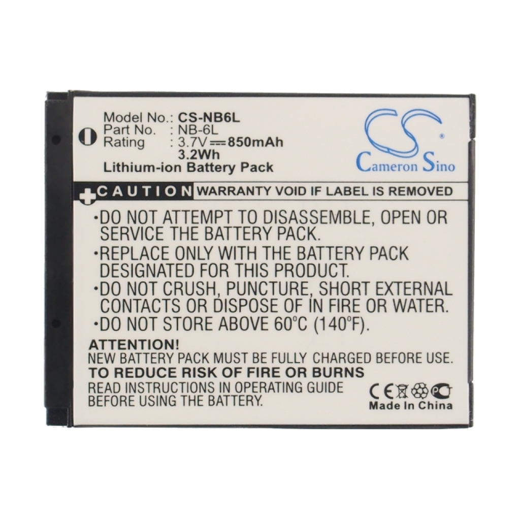 Battery Replaces NB-6L